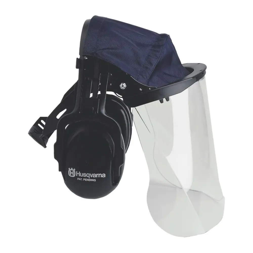 HUSQVARNA Hearing Protectors with Perspex Visor & Head Cover - Image 2