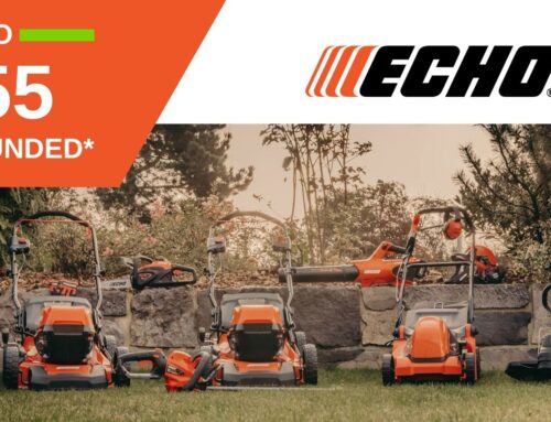 Up to £55 cashback on ECHO’s Garden+ battery series