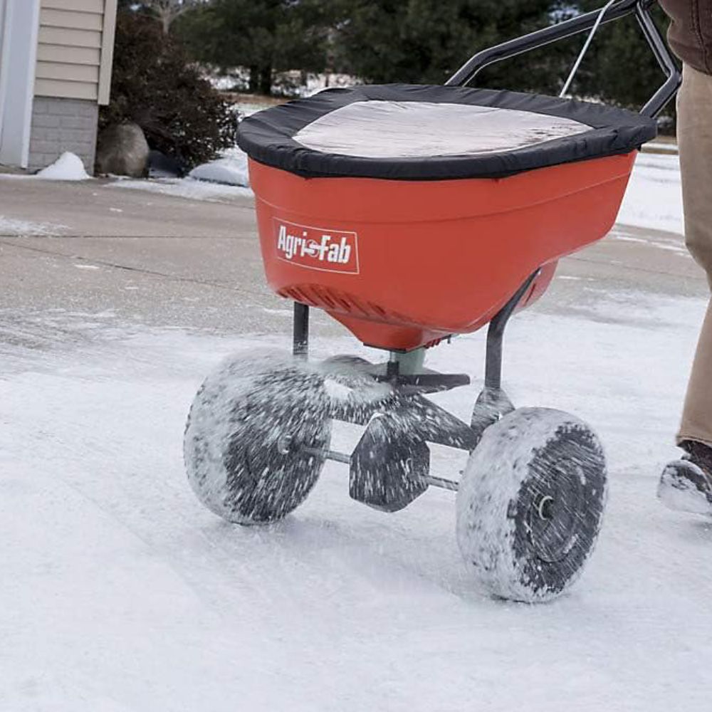 thumbnail image 2 of Agri-Fab 45-0543 100 Lb Capacity Regulated Drop Spreader – For Garden & Lawn Mowers 2 of 6