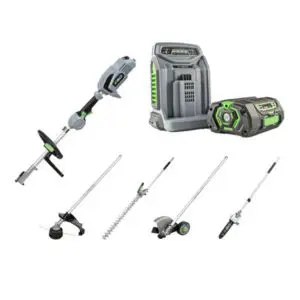 the EGO MHSC2002E Cordless Multi Tool Kit against a white background