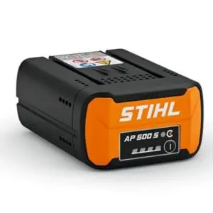 a STIHL AP 500 S Battery against a white background