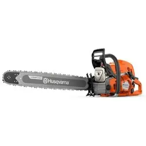 the Husqvarna 592 XP Petrol Chainsaw against a white background