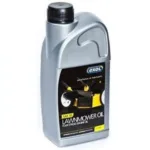 a 1-litre bottle of EXOL SAE 30 Lawnmower Engine Oil against a white background