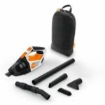 the STIHL SEA 20 Cordless Handheld Vacuum, with nozzles and carry bag, all against a white background