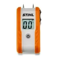 the STIHL Wood Moisture Gauge, showing a reading of 0, against a white background