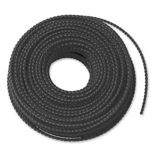 thick DR Black Precut Mowing Line against a white background