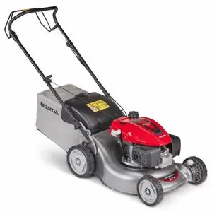 the Honda IZY HRG 466 SK Petrol Lawn Mower against a white background