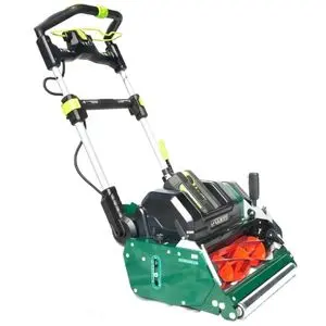 the Allett Stirling 51 Cordless Cylinder Mower against a white background