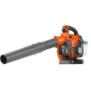The Husqvarna 125B Petrol Handheld Leaf Blower against a white background.